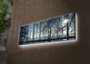 Wallity Lienzo Decorativo Iluminado con LEDs 30 x 90 cm Multicolor